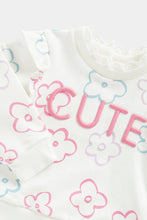 
                        
                          Load image into Gallery viewer, Mothercare White Cute Sweat Top
                        
                      