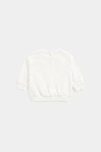 
                        
                          Load image into Gallery viewer, Mothercare White Broderie Sleeve Sweat Top
                        
                      