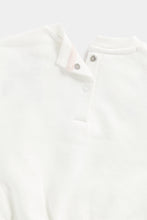 
                        
                          Load image into Gallery viewer, Mothercare White Broderie Sleeve Sweat Top
                        
                      