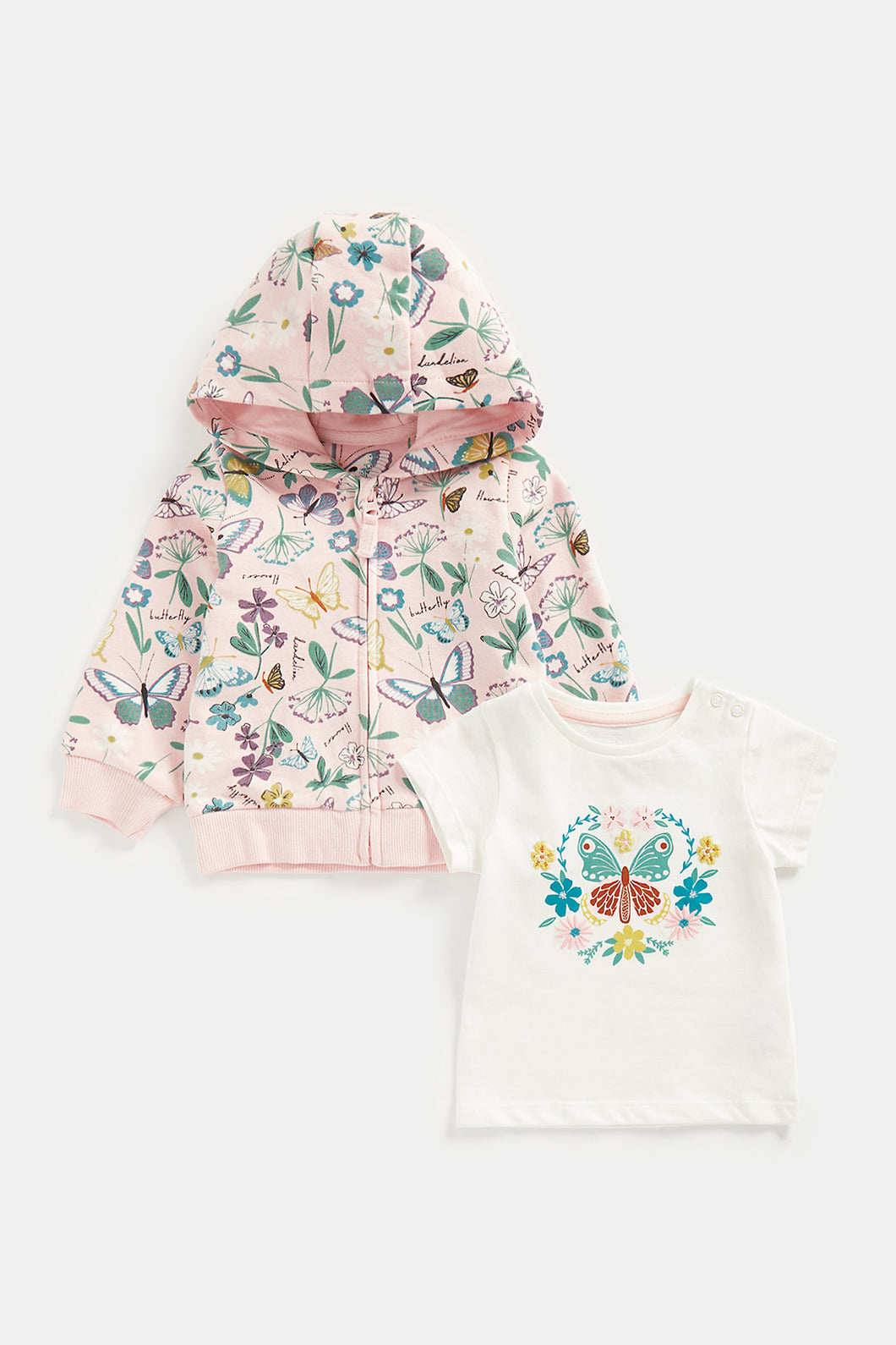 Mothercare T-Shirt and Zip-Up Hoody Set
