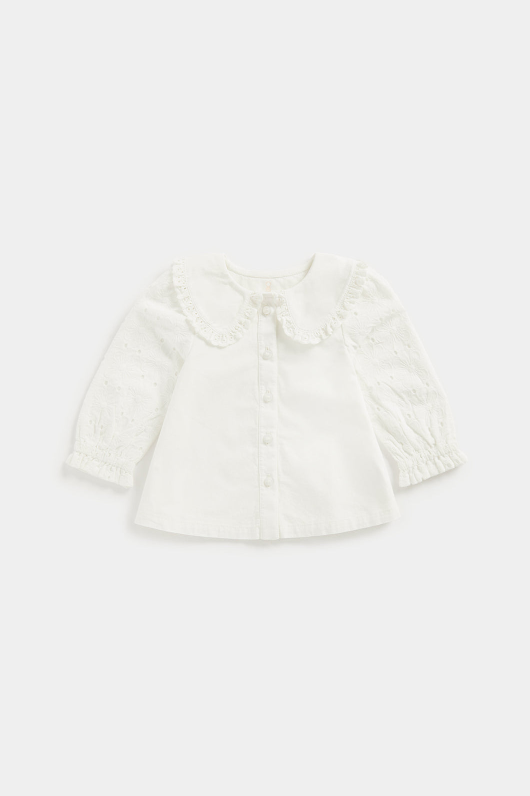 Mothercare White Broderie Blouse