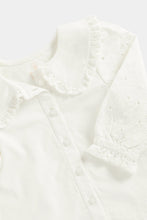
                        
                          Load image into Gallery viewer, Mothercare White Broderie Blouse
                        
                      