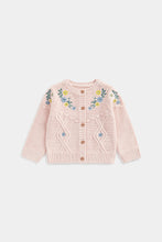 
                        
                          Load image into Gallery viewer, Mothercare Pink Cable Knitted Cardigan
                        
                      