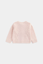 
                        
                          Load image into Gallery viewer, Mothercare Pink Cable Knitted Cardigan
                        
                      
