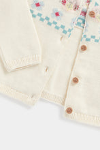 
                        
                          Load image into Gallery viewer, Mothercare Cream Fair Isle Knitted Cardigan
                        
                      