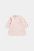 
                        
                          Load image into Gallery viewer, Mothercare Pink Broderie Sleeve Sweat Dress
                        
                      