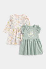 
                        
                          Load image into Gallery viewer, Mothercare Enchanted Jersey Dresses - 2 Pack
                        
                      