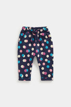 
                        
                          Load image into Gallery viewer, Mothercare Navy Spot Joggers
                        
                      