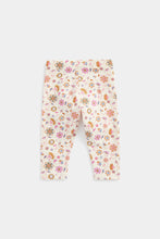 
                        
                          Load image into Gallery viewer, Mothercare Cream Floral Leggings
                        
                      