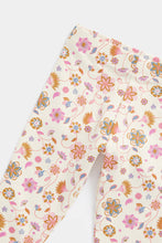 
                        
                          Load image into Gallery viewer, Mothercare Cream Floral Leggings
                        
                      