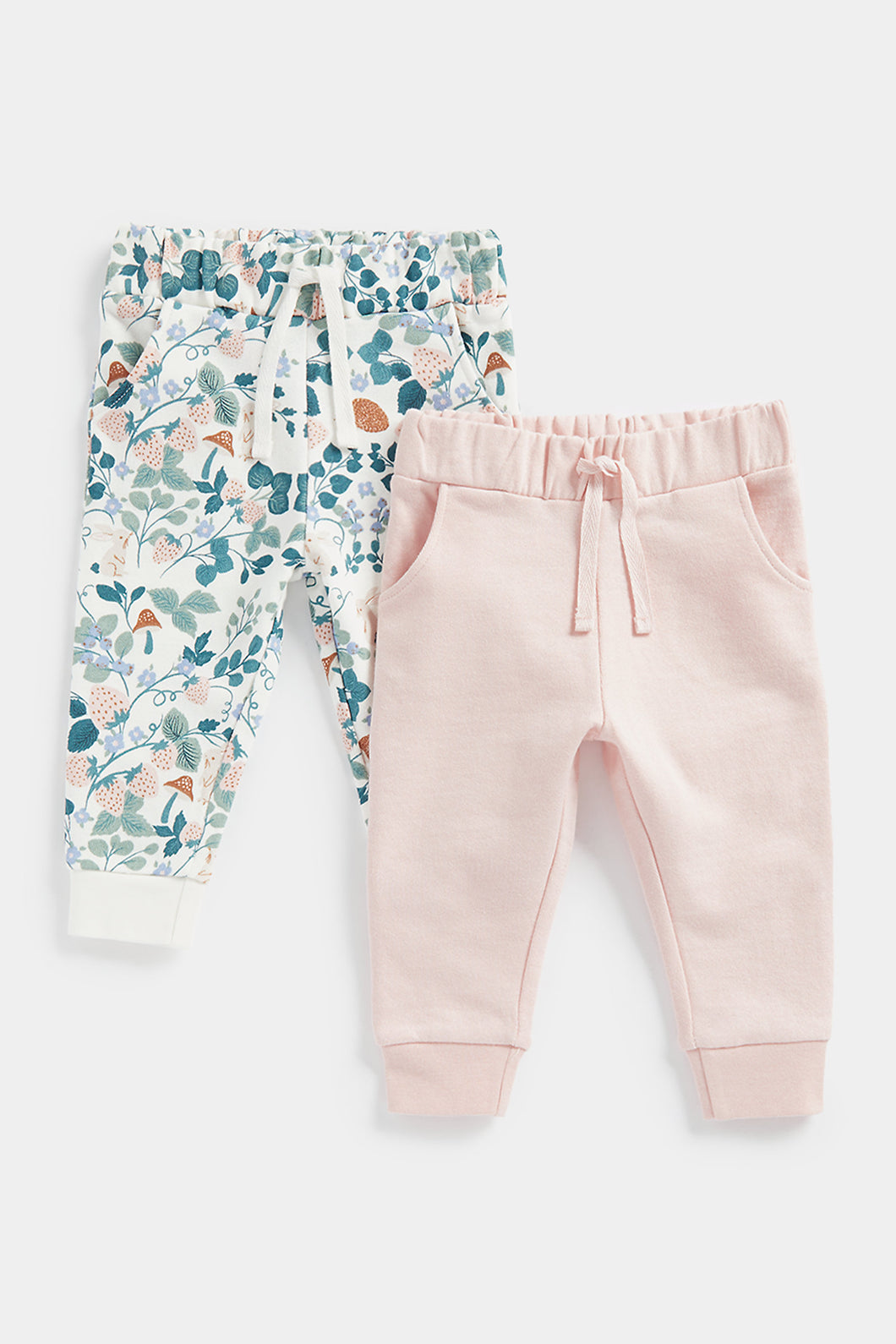 Mothercare Pink and Floral Joggers - 2 Pack