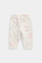 
                        
                          Load image into Gallery viewer, Mothercare Cream Flower Joggers
                        
                      