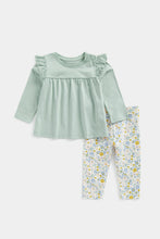 
                        
                          Load image into Gallery viewer, Mothercare Green T-Shirt and Leggings Set
                        
                      