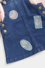 
                        
                          Load image into Gallery viewer, Mothercare Denim Pinny Dress and T-Shirt Set
                        
                      
