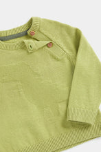 
                        
                          Load image into Gallery viewer, Mothercare Green Dinosaur Knitted Jumper
                        
                      
