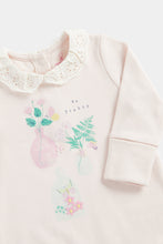 
                        
                          Load image into Gallery viewer, Mothercare Pink Broderie Collar All-in-One
                        
                      