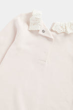
                        
                          Load image into Gallery viewer, Mothercare Pink Broderie Collar All-in-One
                        
                      