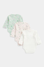 
                        
                          Load image into Gallery viewer, Mothercare Pretty Lake Bodysuits - 3 Pack
                        
                      