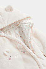 
                        
                          Load image into Gallery viewer, Mothercare My First Pink Fluffy Pramsuit
                        
                      