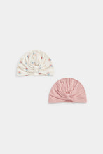 
                        
                          Load image into Gallery viewer, Mothercare Pink Bunny Baby Hats - 2 Pack
                        
                      