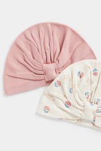 
                        
                          Load image into Gallery viewer, Mothercare Pink Bunny Baby Hats - 2 Pack
                        
                      