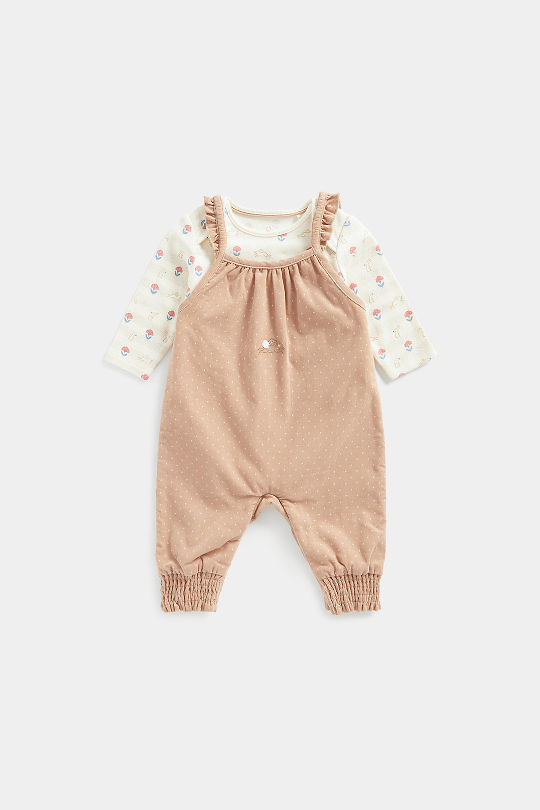 Mothercare Cord Dungarees and Bodysuit Set