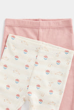 
                        
                          Load image into Gallery viewer, Mothercare Pink and Floral Leggings - 2 Pack
                        
                      