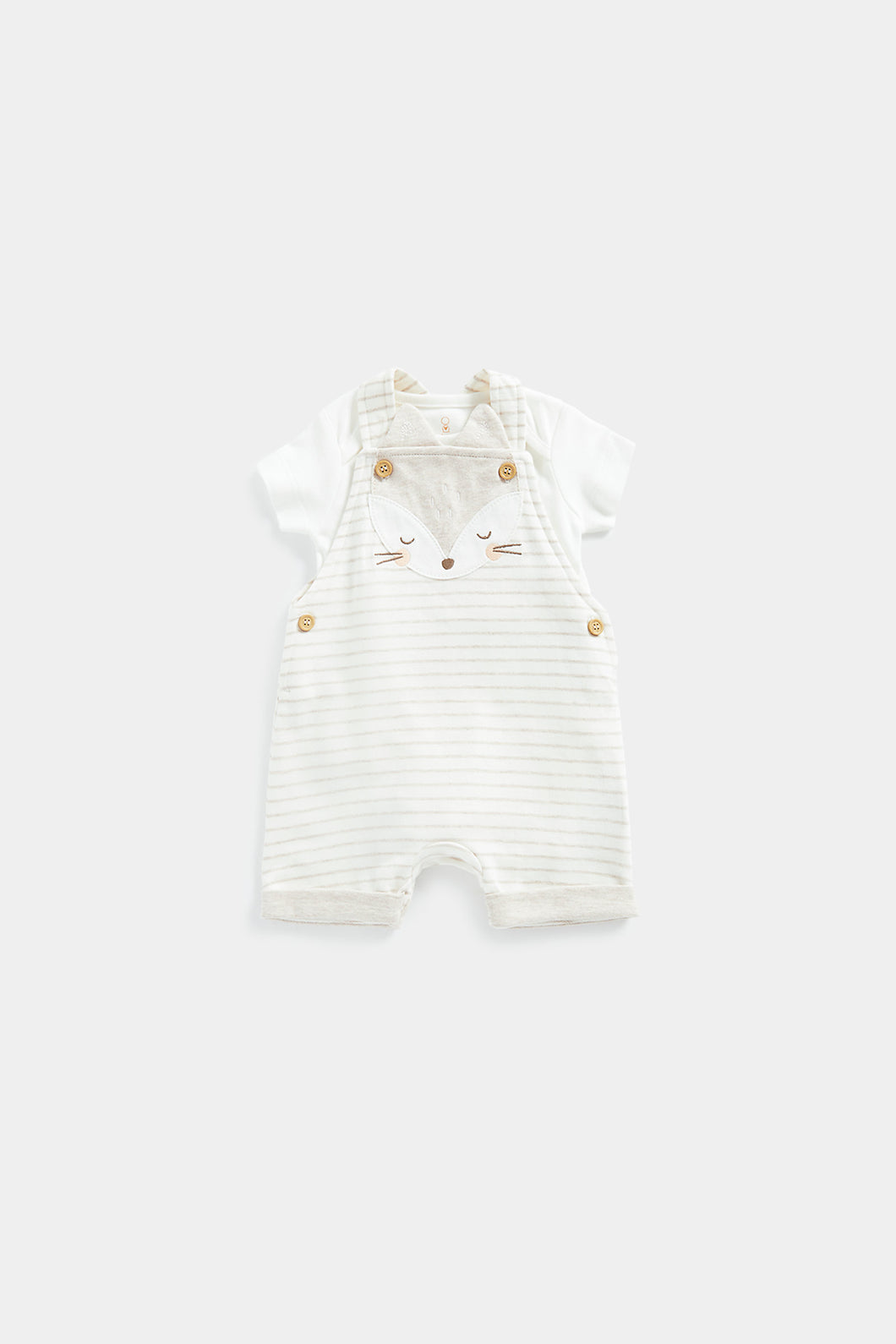 Mothercare My First Bibshorts and Bodysuit Set