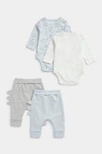 
                        
                          Load image into Gallery viewer, Mothercare My First Dinosaur Bodysuits and Joggers - 4 Piece
                        
                      