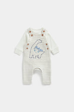 
                        
                          Load image into Gallery viewer, Mothercare My First Dinosaur Dungarees and Bodysuit Set
                        
                      