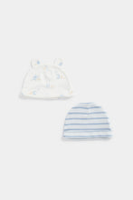 
                        
                          Load image into Gallery viewer, Mothercare My First Bear Baby Hats - 2 Pack
                        
                      