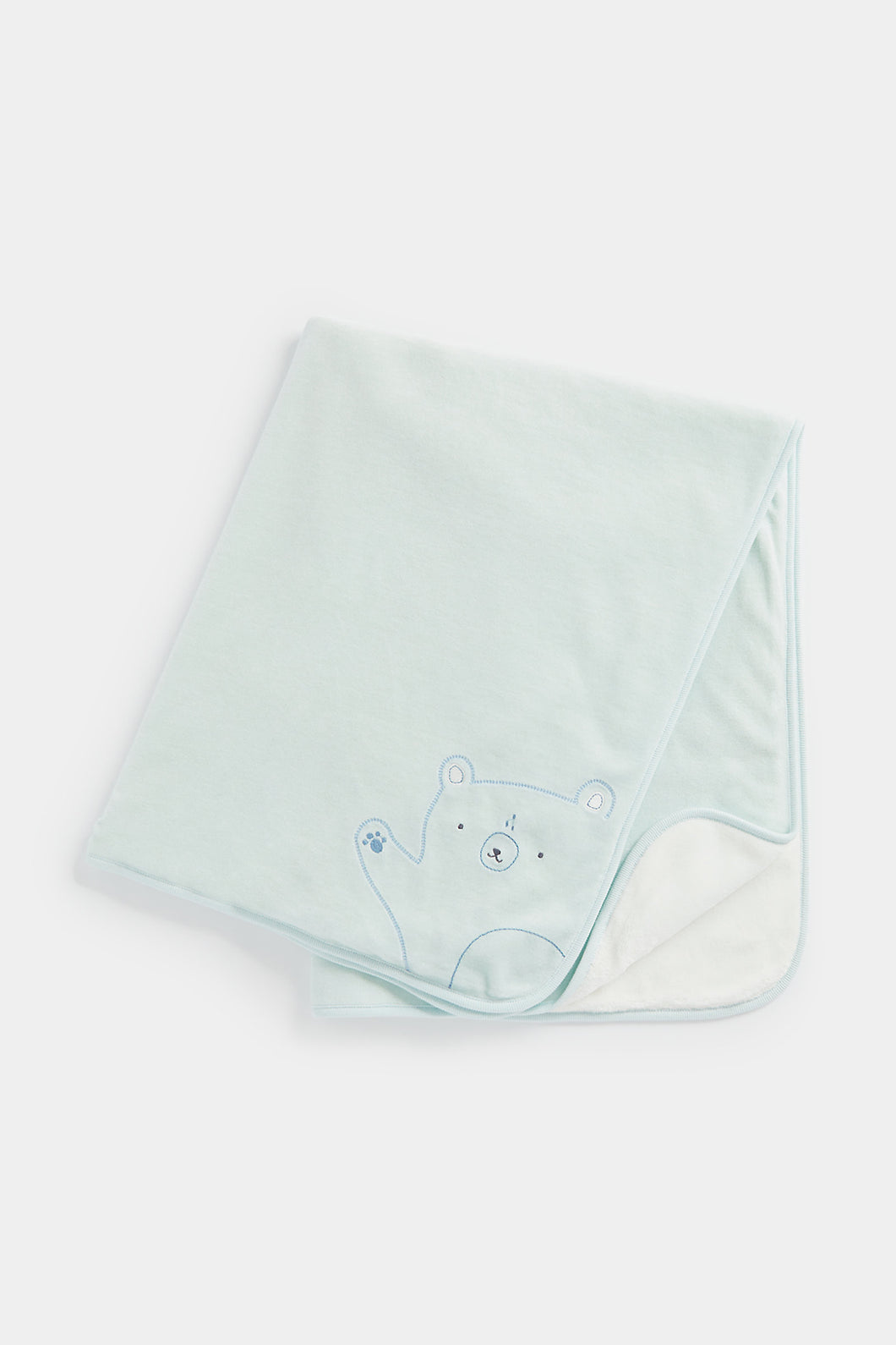 Mothercare My First Blue Bear Velour Blanket