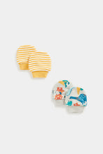 
                        
                          Load image into Gallery viewer, Mothercare Dinosaur Baby Mitts - 2 Pack
                        
                      