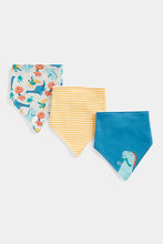 
                        
                          Load image into Gallery viewer, Mothercare Dinosaur Dribble Bibs - 3 Pack
                        
                      