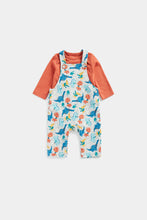 
                        
                          Load image into Gallery viewer, Mothercare Dinosaur Dungarees and Bodysuit Set
                        
                      