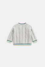 
                        
                          Load image into Gallery viewer, Mothercare Grey Cable-Knit Cardigan
                        
                      