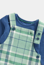 
                        
                          Load image into Gallery viewer, Mothercare Checked Dungarees and Bodysuit Set
                        
                      