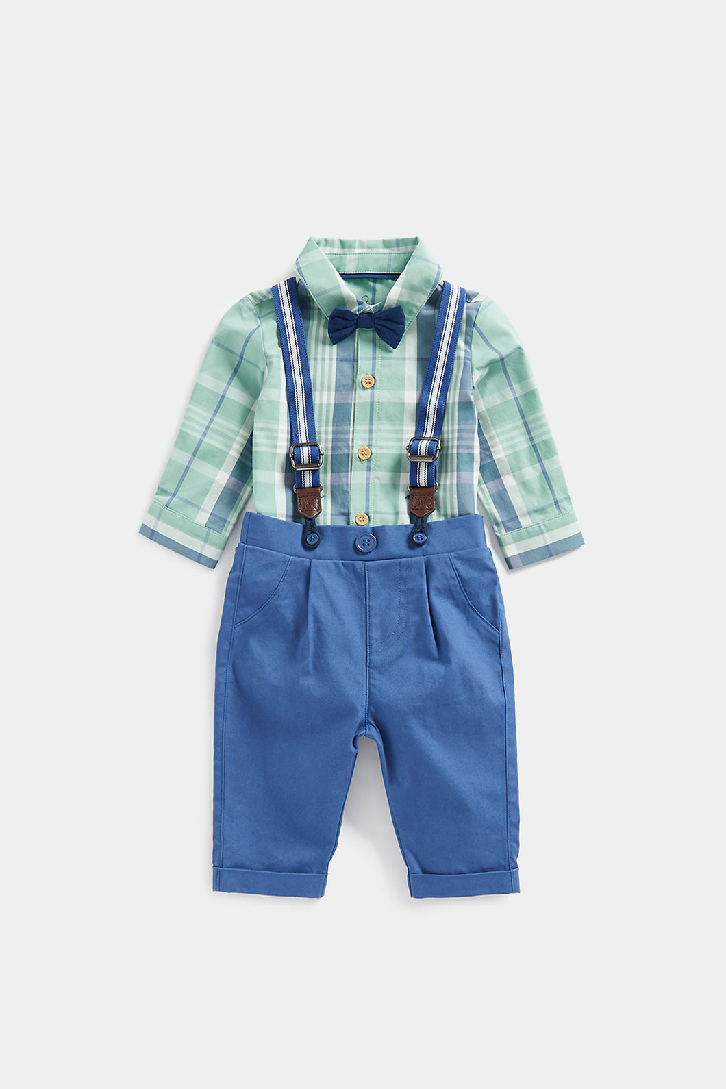 Mothercare Trousers and Bodysuit and Braces Set