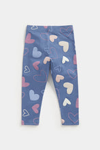 
                        
                          Load image into Gallery viewer, Mothercare Blue Heart Leggings
                        
                      