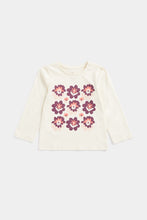 
                        
                          Load image into Gallery viewer, Mothercare Cream Floral Long-Sleeved T-Shirt
                        
                      