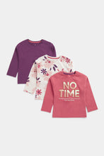 
                        
                          Load image into Gallery viewer, Mothercare No Time Long-Sleeved T-Shirts - 3 Pack
                        
                      