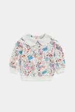 
                        
                          Load image into Gallery viewer, Mothercare Floral Sweat Top with Collar
                        
                      