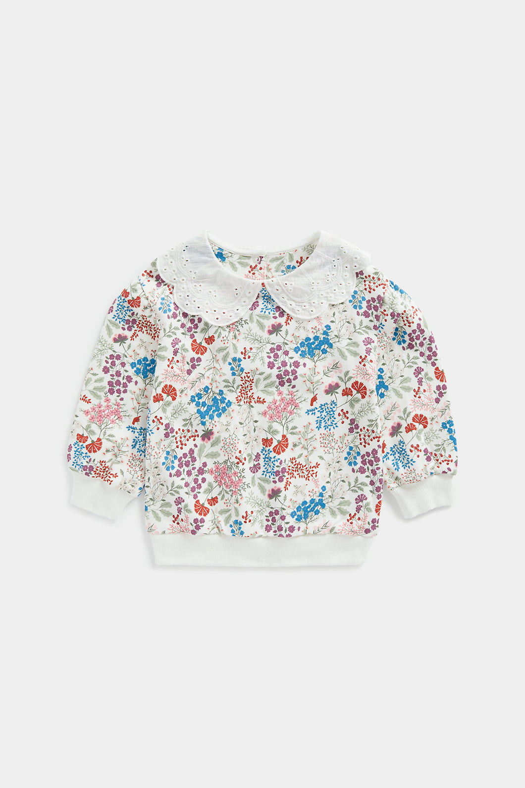 Mothercare Floral Sweat Top with Collar