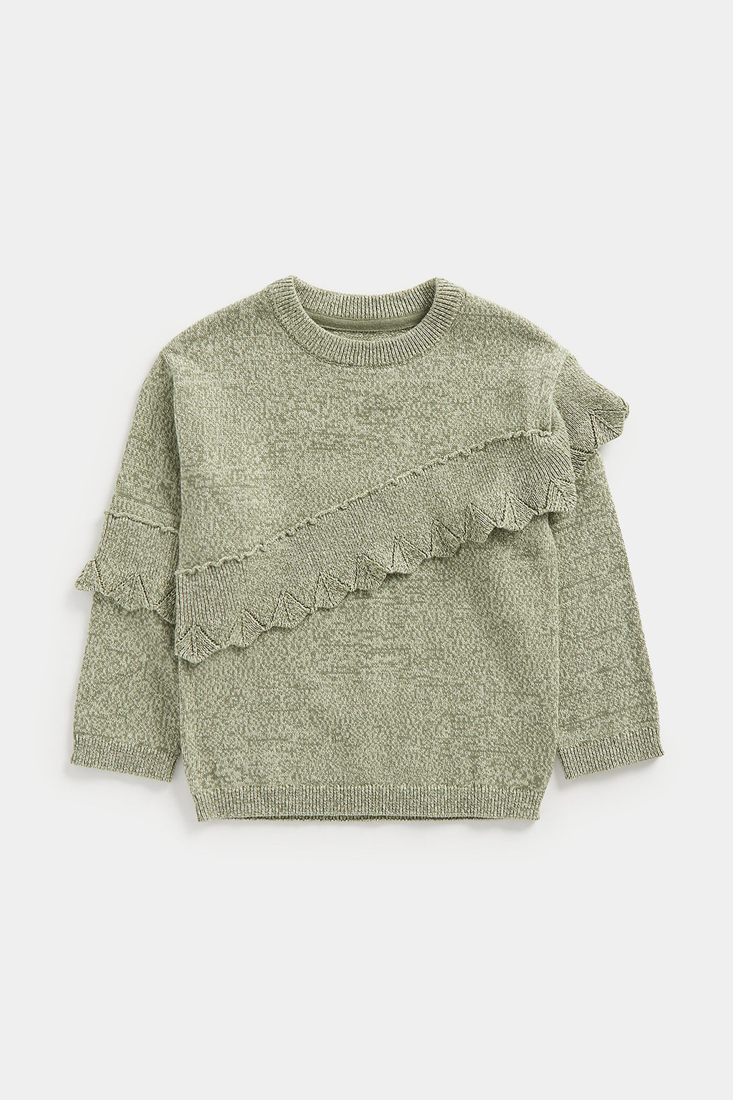 Mothercare Green Knitted Jumper with Frill