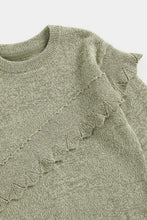 
                        
                          Load image into Gallery viewer, Mothercare Green Knitted Jumper with Frill
                        
                      