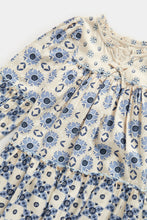 
                        
                          Load image into Gallery viewer, Mothercare Blue Floral Tiered Dress
                        
                      