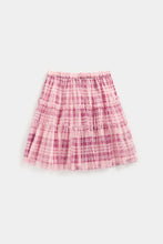 
                        
                          Load image into Gallery viewer, Mothercare Check Tiered Mesh Skirt
                        
                      