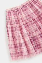 
                        
                          Load image into Gallery viewer, Mothercare Check Tiered Mesh Skirt
                        
                      