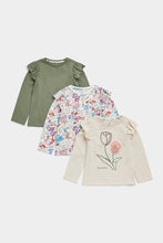 
                        
                          Load image into Gallery viewer, Mothercare Graceful Long-Sleeved T-Shirts - 3 Pack
                        
                      