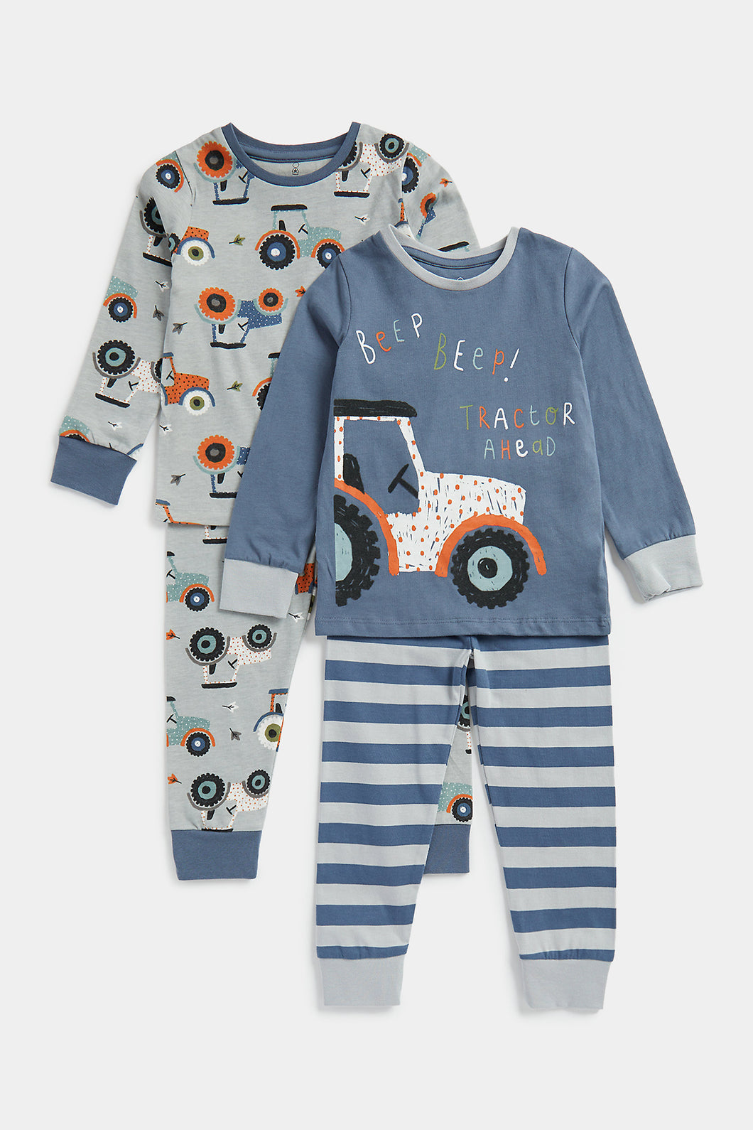 Mothercare Tractor Pyjamas - 2 Pack